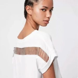 All Saints Imogen Boy Tee with back chain detail